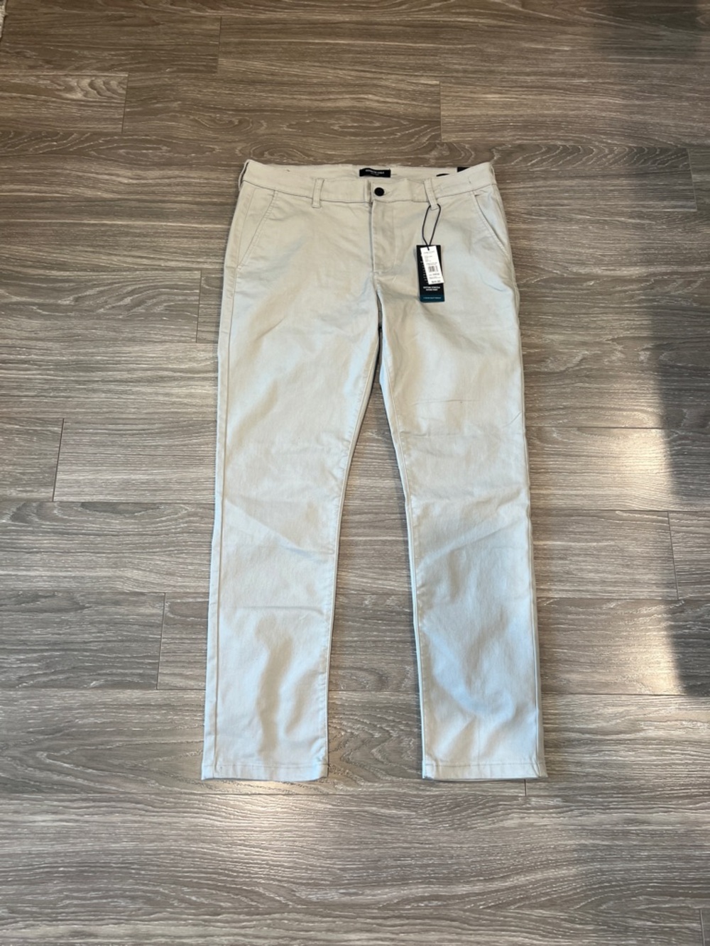 Kenneth Cole Slim Straight Tan Chino Pants